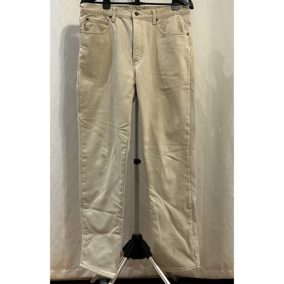 L.L. Bean Men's Size 36 x 32 Classic Fit Fleece Lined Denim Blue Jeans - Picture 1 of 4